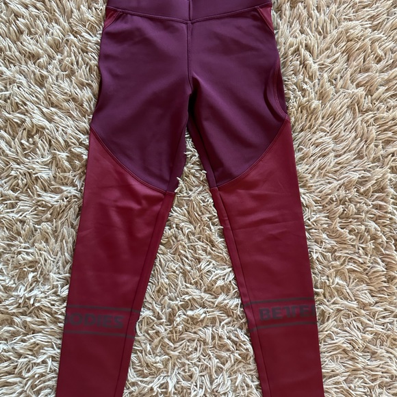 XS Better Bodies Deep Maroon tights - Picture 5 of 5